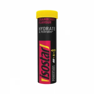 Isostar tabletės Powertabs Cranberry 120g (10x12g) Spanguolės