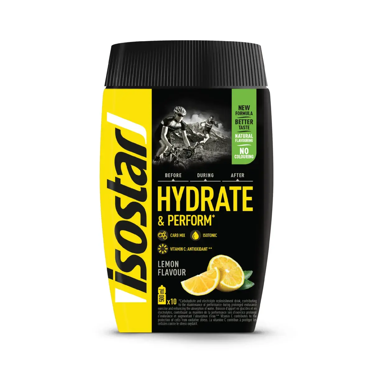 Isostar Hydrate & Perform milteliai Lemon 400g Citronas