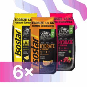 Isostar Hydrate & Perform Ecosize milteliai 1.5kg x 6 