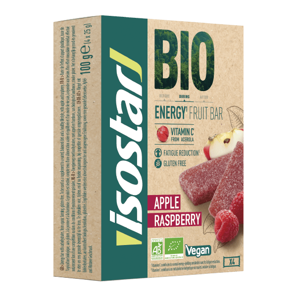 Isostar BIO Energy Fruit Bar Apple Raspberry 4x25g
