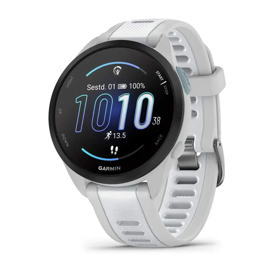 Garmin Forerunner 165 Mist Gray Whitestone Miglotai pilka / baltas akmuo