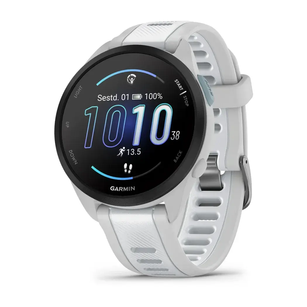 Garmin Forerunner 165 Music Mist Gray Whitestone Miglotai pilka / baltas akmuo