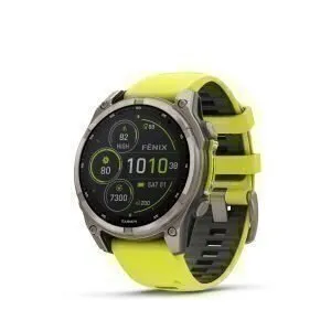 Garmin Fenix 8 Sapphire Solar Amp Yellow Graphite 47mm - Multisportam