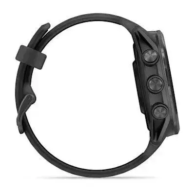 Garmin Forerunner 570 Slate Gray 42 mm Mėlynai pilkas aliuminis su skaidriu juodu/juodu dirželiu