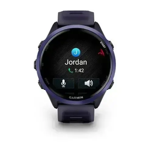 Garmin Forerunner 570 Indigo Purple 47mm Indigo aliuminis su skaidriu karališkai violetiniu/indigo dirželiu