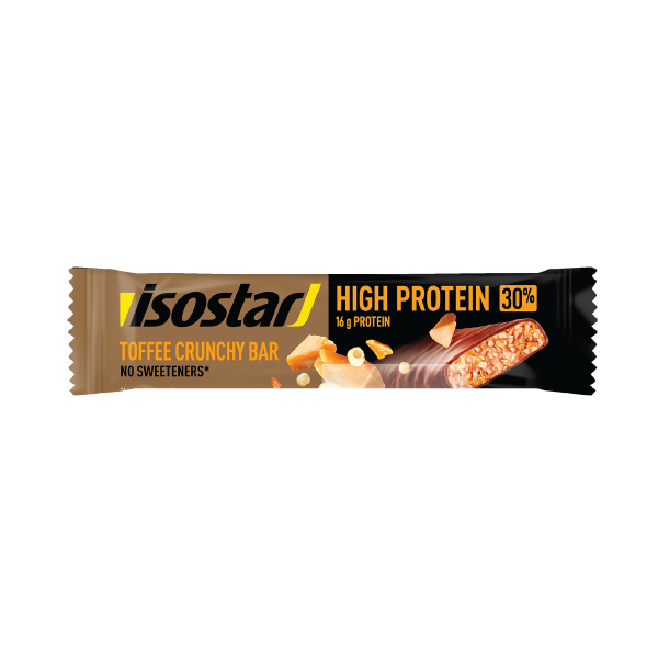 Isostar batonėlis High Protein 30 Toffee Crunchy 55g Karamelė
