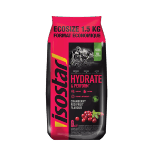 Isostar Ecosize Hydrate & Perform Cranberry 1.5 kg Spanguolės