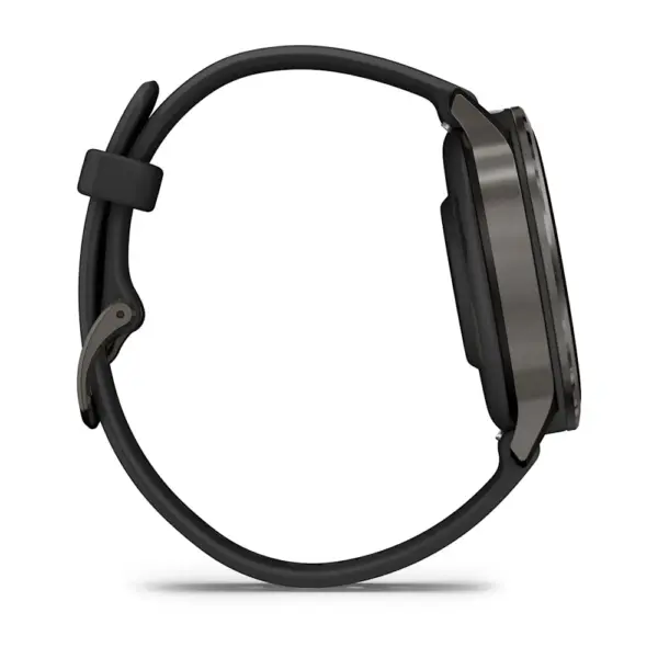 Venu 4 Slate Black 41mm Zilganpelēka kopā ar Melna silikona pulksteņa siksniņa 41mm