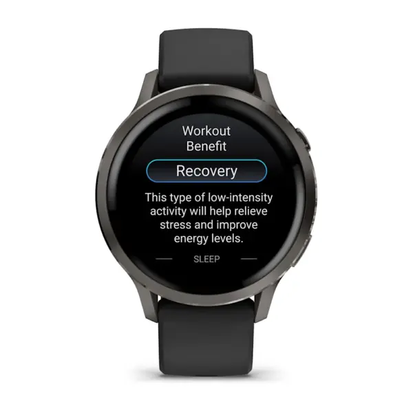 Venu 4 Slate Black 41mm Zilganpelēka kopā ar Melna silikona pulksteņa siksniņa 41mm