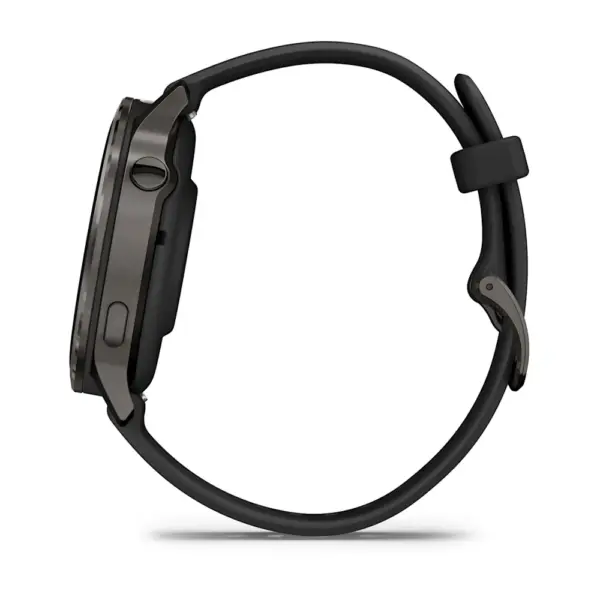 Venu 4 Slate Black 41mm Zilganpelēka kopā ar Melna silikona pulksteņa siksniņa 41mm