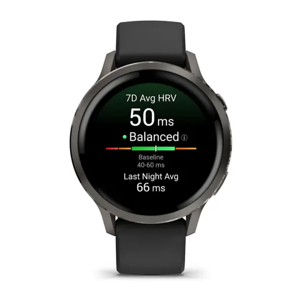 Venu 4 Slate Black 41mm Zilganpelēka kopā ar Melna silikona pulksteņa siksniņa 41mm