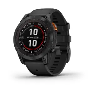 Garmin fēnix 7 Pro Solar Slate Gray Akmens pilkos spalvos su juodu dirželiu