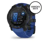 Garmin Instinct 3 Amoled Black Bolt Blue 45mm - Multisportas