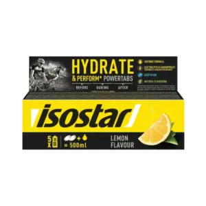 Isostar tabletės Hydrate & Perform Powertabs Lemon 120g (10x12g)