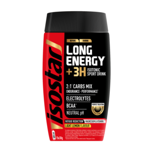 Isostar Long Energy Lemon milteliai 570g - Izotoniniai gėrimai