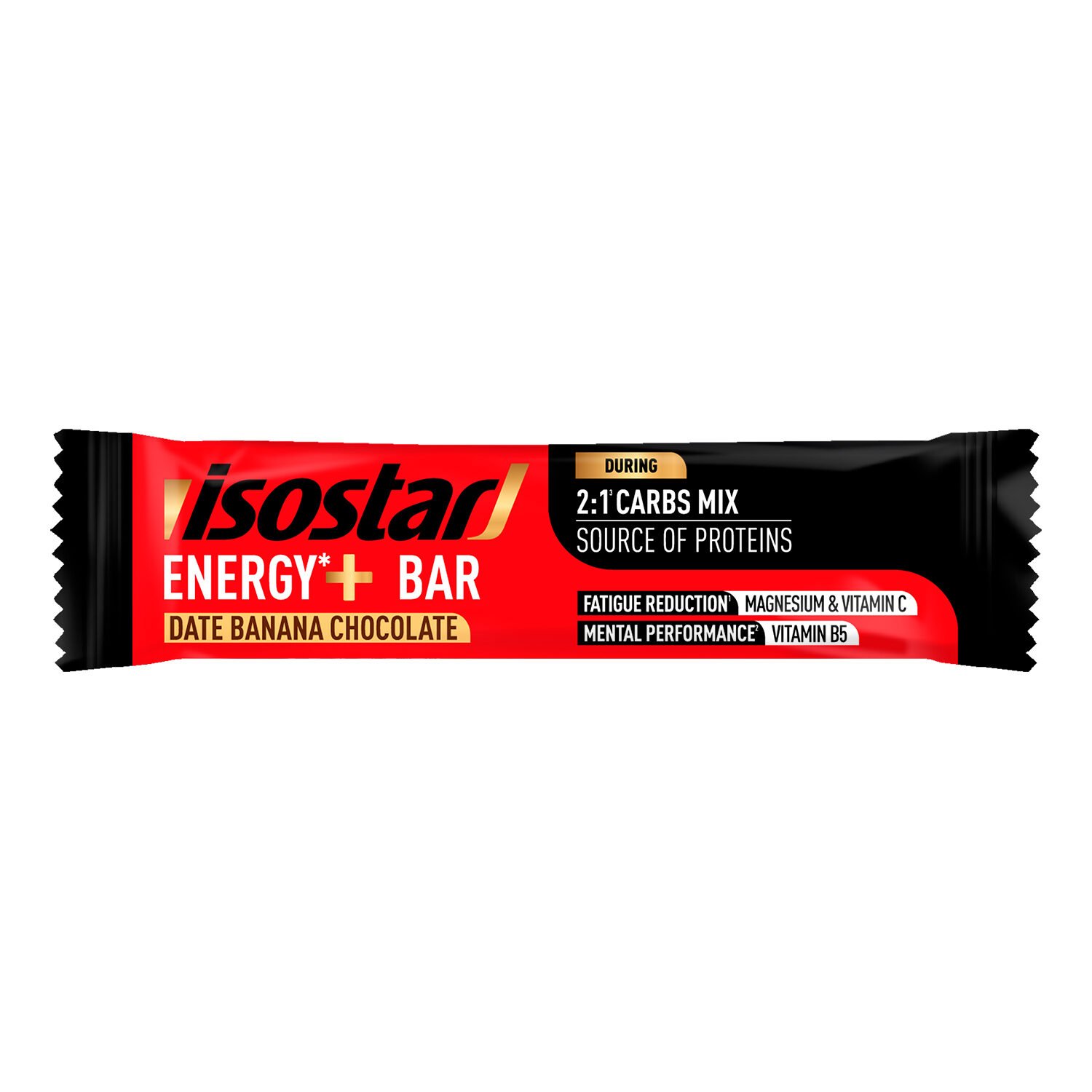 Isostar Long Energy+ Bar Date Banana Choc 32g - Batonėliai