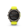 Garmin Fenix 8 Sapphire Solar Amp Yellow Graphite 51mm