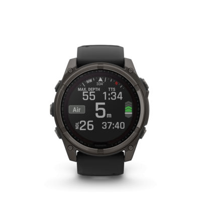 Garmin Fenix 8 Sapphire Solar Carbon Gray Black 51mm