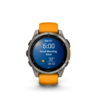 Garmin Fenix 8 AMOLED Sapphire Graphite Orange 47mm