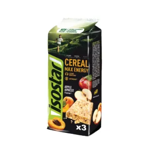 Isostar batonėlis Cereal Max Energy Apple Apricot 55g