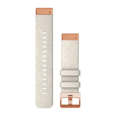 Garmin QuickFit 20 Watch Band Cream Nylon Rose