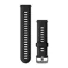 Juoda su tamsiai pilkomis detalėmis • Ašelė / Quick Release • 22 mm • Silikonas