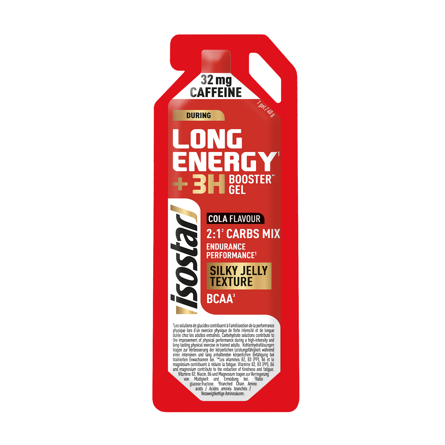 Isostar Long Energy Booster Gel +3H Cola 40g - Energiniai geliai