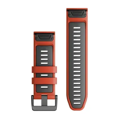 Garmin QuickFit 26 Watch Band Flame Red Graphite Garmin QuickFit 26 Watch Band Flame Red Graphite
