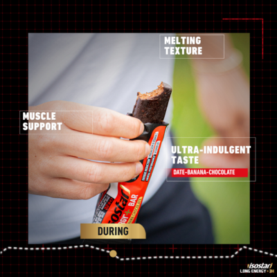Isostar Long Energy+ Bar Date Banana Choc 32g
