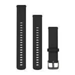 Garmin Quick Release 18 mm Watch Band Black Silicone / Slate Garmin Quick Release 18 mm Watch Band Black Silicone / Slate