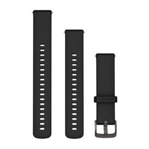 Juoda su tamsiai pilkomis detalėmis • Ašelė / Quick Release • 18 mm • Silikonas