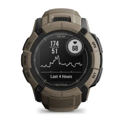Garmin 010-02805-02 LT Garmin Instinct 2X Solar Tactical Coyote Tan pd-01