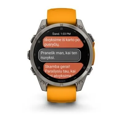 Garmin Fenix 8 AMOLED Sapphire Graphite Orange 47mm