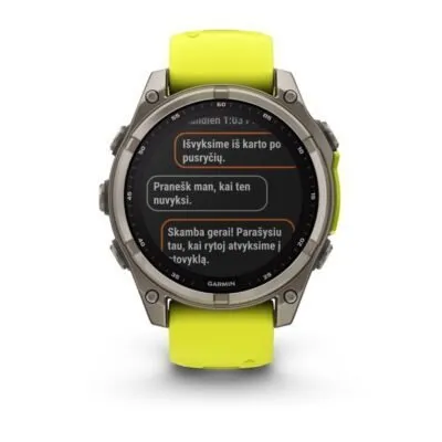 Garmin Fenix 8 Sapphire Solar Amp Yellow Graphite 47mm