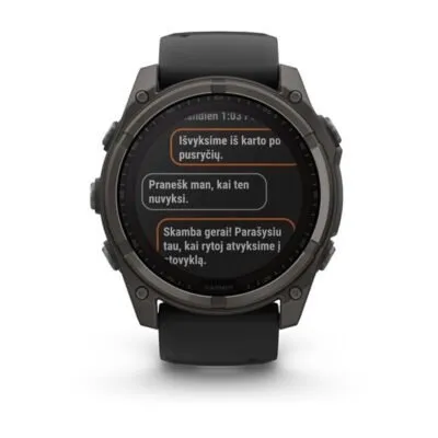 Garmin Fenix 8 Sapphire Solar Carbon Gray Black 51mm