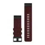 Garmin QuickFit 26 Watch Band Heathered Red Nylon