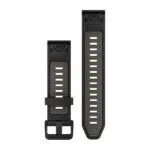 Garmin QuickFit 20 Watch Band Black / Pebble Gray Silicone