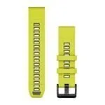 Garmin QuickFit 22 Watch Band Amp Yellow / Graphite Silicone
