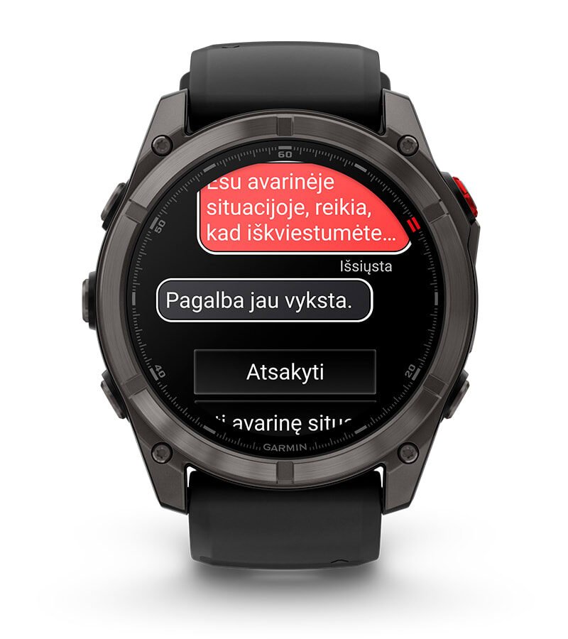 SOS IR „GARMIN RESPONSE℠“ CENTRAS