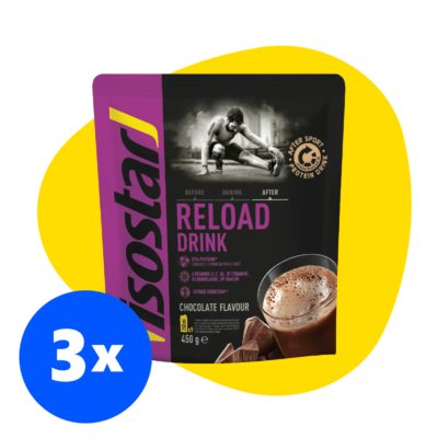 reloadPowder3x Isostar After Sport Reload Chocolate milteliai x 3