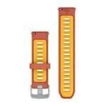 Garmin Greitai atsegami dirželiai 20 mm - Raudonai rožinė / mango