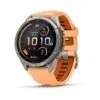Garmin fēnix 9 Pro inReach 43 mm Titanium / Shell Pink / Autumn Orange Silicone