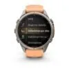 Garmin fēnix 9 Pro inReach 43 mm Titanium / Shell Pink / Autumn Orange Silicone