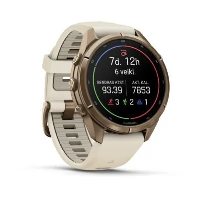 Garmin fēnix 9 Pro inReach 43 mm Autumn Gold Titanium / Cream / French Grey Silicone