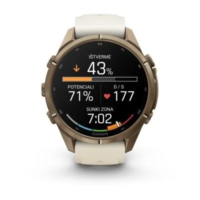 Garmin fēnix 9 Pro inReach 43 mm Autumn Gold Titanium / Cream / French Grey Silicone