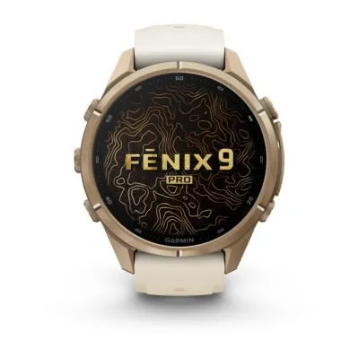 Garmin fēnix 9 Pro inReach 43 mm Autumn Gold Titanium / Cream / French Grey Silicone