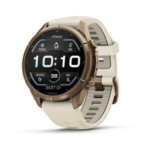 Garmin fēnix 9 Pro 43 mm Autumn Gold Titanium / Cream / French Grey Silicone