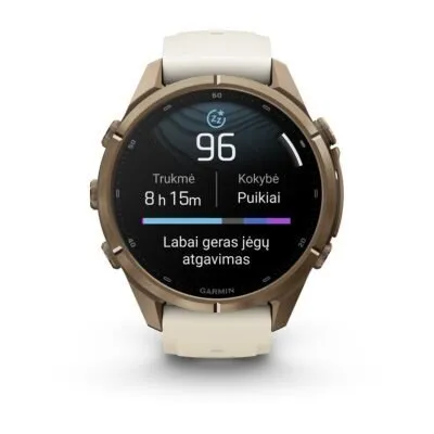 Garmin fēnix 9 Pro 43 mm Autumn Gold Titanium / Cream / French Grey Silicone