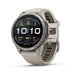 Garmin fēnix 9 Pro 43 mm Titanium / Fog Grey / Dark Sandstone Silicone