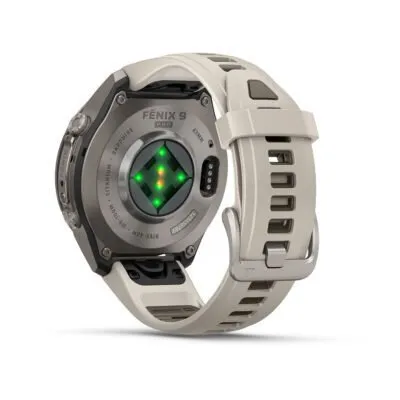 Garmin fēnix 9 Pro 43 mm Titanium / Fog Grey / Dark Sandstone Silicone